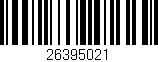 Código de barras (EAN, GTIN, SKU, ISBN): '26395021'