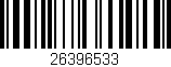 Código de barras (EAN, GTIN, SKU, ISBN): '26396533'