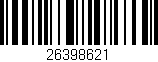 Código de barras (EAN, GTIN, SKU, ISBN): '26398621'