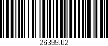 Código de barras (EAN, GTIN, SKU, ISBN): '26399.02'