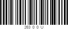 Código de barras (EAN, GTIN, SKU, ISBN): '263_0_0_U'