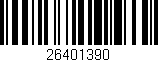 Código de barras (EAN, GTIN, SKU, ISBN): '26401390'