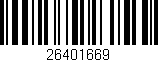 Código de barras (EAN, GTIN, SKU, ISBN): '26401669'