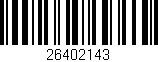 Código de barras (EAN, GTIN, SKU, ISBN): '26402143'