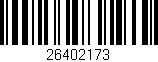 Código de barras (EAN, GTIN, SKU, ISBN): '26402173'