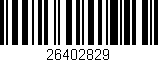 Código de barras (EAN, GTIN, SKU, ISBN): '26402829'