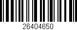 Código de barras (EAN, GTIN, SKU, ISBN): '26404650'