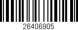 Código de barras (EAN, GTIN, SKU, ISBN): '26406905'