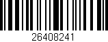 Código de barras (EAN, GTIN, SKU, ISBN): '26408241'