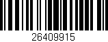 Código de barras (EAN, GTIN, SKU, ISBN): '26409915'