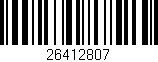 Código de barras (EAN, GTIN, SKU, ISBN): '26412807'