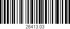 Código de barras (EAN, GTIN, SKU, ISBN): '26413.03'