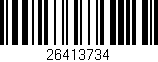 Código de barras (EAN, GTIN, SKU, ISBN): '26413734'