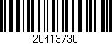 Código de barras (EAN, GTIN, SKU, ISBN): '26413736'