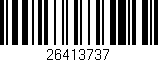 Código de barras (EAN, GTIN, SKU, ISBN): '26413737'
