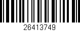 Código de barras (EAN, GTIN, SKU, ISBN): '26413749'
