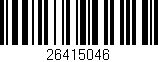 Código de barras (EAN, GTIN, SKU, ISBN): '26415046'