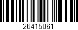 Código de barras (EAN, GTIN, SKU, ISBN): '26415061'