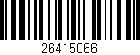Código de barras (EAN, GTIN, SKU, ISBN): '26415066'