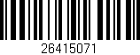 Código de barras (EAN, GTIN, SKU, ISBN): '26415071'