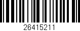 Código de barras (EAN, GTIN, SKU, ISBN): '26415211'
