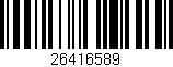 Código de barras (EAN, GTIN, SKU, ISBN): '26416589'