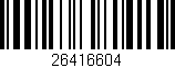 Código de barras (EAN, GTIN, SKU, ISBN): '26416604'