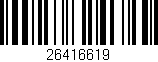 Código de barras (EAN, GTIN, SKU, ISBN): '26416619'