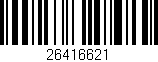 Código de barras (EAN, GTIN, SKU, ISBN): '26416621'