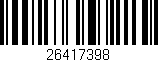 Código de barras (EAN, GTIN, SKU, ISBN): '26417398'