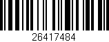 Código de barras (EAN, GTIN, SKU, ISBN): '26417484'