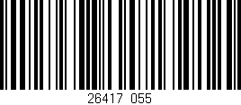 Código de barras (EAN, GTIN, SKU, ISBN): '26417/055'