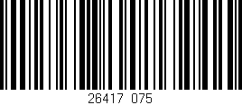 Código de barras (EAN, GTIN, SKU, ISBN): '26417/075'