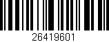 Código de barras (EAN, GTIN, SKU, ISBN): '26419601'