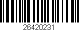 Código de barras (EAN, GTIN, SKU, ISBN): '26420231'