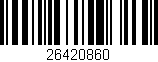 Código de barras (EAN, GTIN, SKU, ISBN): '26420860'