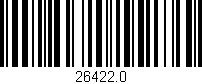 Código de barras (EAN, GTIN, SKU, ISBN): '26422.0'