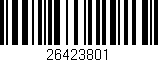 Código de barras (EAN, GTIN, SKU, ISBN): '26423801'