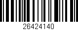 Código de barras (EAN, GTIN, SKU, ISBN): '26424140'