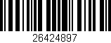 Código de barras (EAN, GTIN, SKU, ISBN): '26424897'
