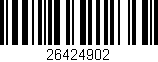 Código de barras (EAN, GTIN, SKU, ISBN): '26424902'