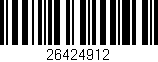 Código de barras (EAN, GTIN, SKU, ISBN): '26424912'