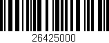 Código de barras (EAN, GTIN, SKU, ISBN): '26425000'