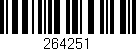 Código de barras (EAN, GTIN, SKU, ISBN): '264251'