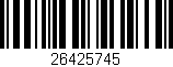 Código de barras (EAN, GTIN, SKU, ISBN): '26425745'