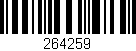 Código de barras (EAN, GTIN, SKU, ISBN): '264259'