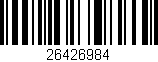 Código de barras (EAN, GTIN, SKU, ISBN): '26426984'