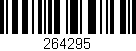 Código de barras (EAN, GTIN, SKU, ISBN): '264295'