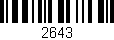 Código de barras (EAN, GTIN, SKU, ISBN): '2643'