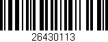 Código de barras (EAN, GTIN, SKU, ISBN): '26430113'